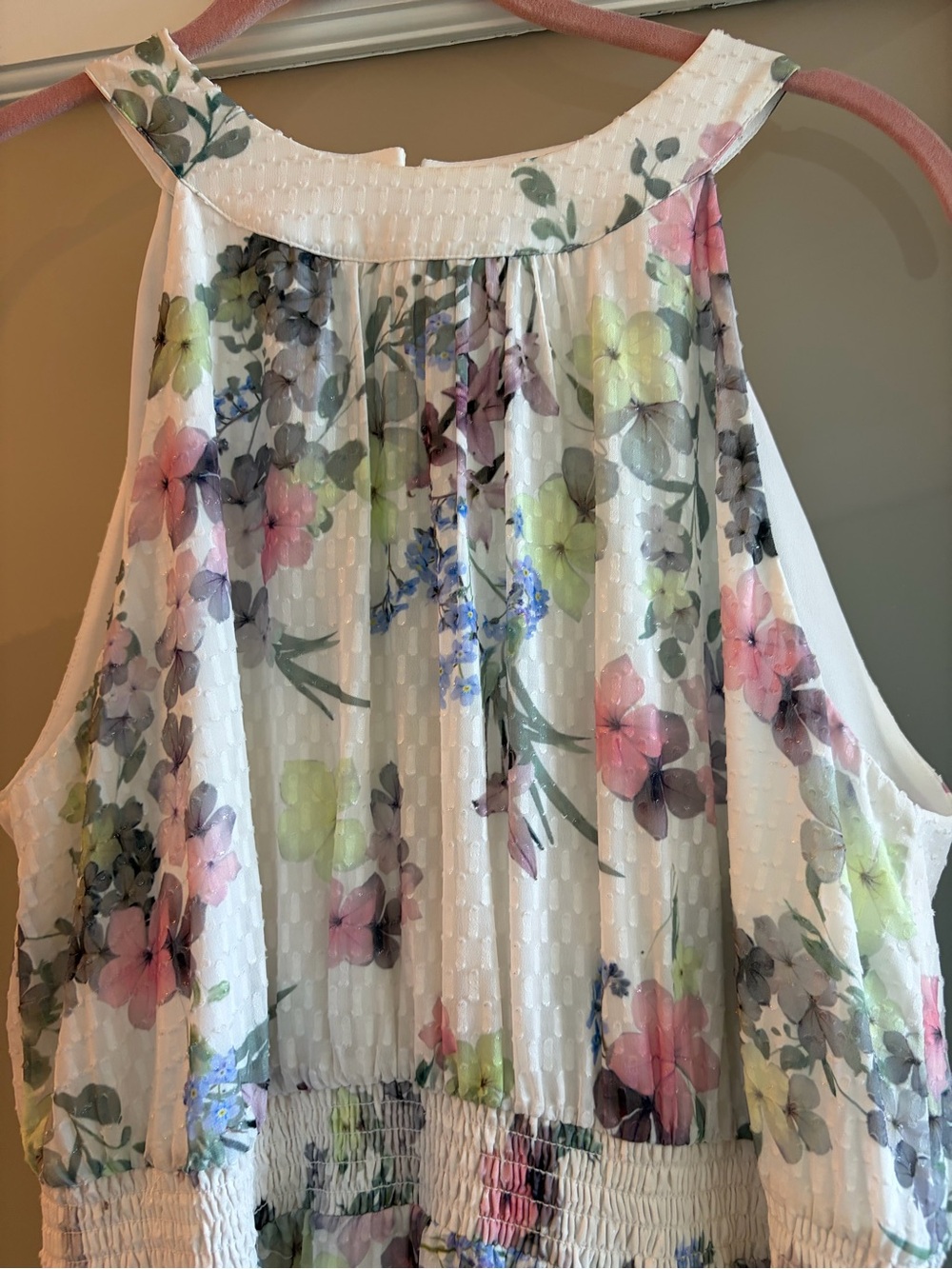 Ted Baker White Dress with Multicolor Floral Pattern - Picture 4 of 7